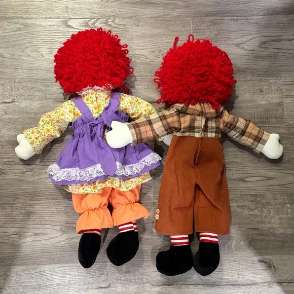 Handmade Raggedy Anne and Andy Dolls - Picture 3 of 3
